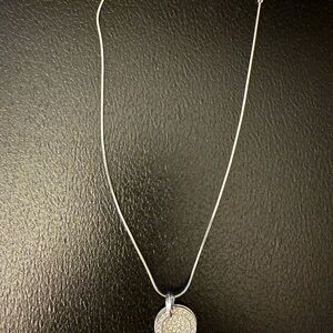 Touchstone Crystal Circle Duo Necklace 3030NF
